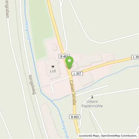 Standortübersicht der Tankstelle TotalEnergies Wildberg in 72218 Wildberg