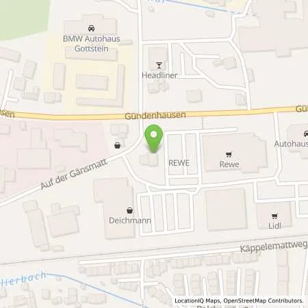 Standortübersicht der Tankstelle SB Tankstelle in 79650 Schopfheim