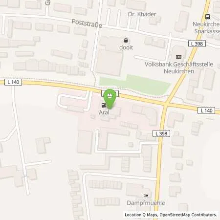 Standortübersicht der Tankstelle Aral Tankstelle in 47506 Neukirchen-Vluyn