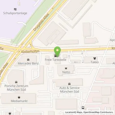 Standortübersicht der Tankstelle Freie Tankstelle Endrass in 81379 München