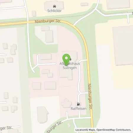 Standortübersicht der Tankstelle Raiffeisen-Warengenossenschaft Groß Lessen-Diepholz eG in 27232 Sulingen