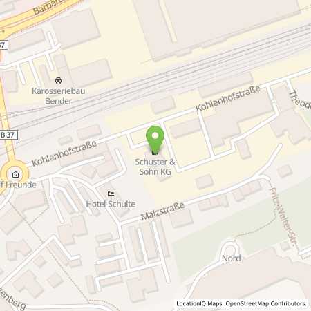 Standortübersicht der Benzin-Super-Diesel Tankstelle: Kaiserslautern in 67663, Kaiserslautern