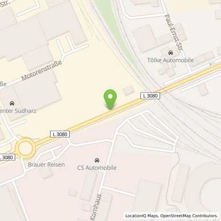 Standortübersicht der Tankstelle NORDHAUSEN - FREIHERR-VOM-STEIN-STR in 99734 Nordhausen