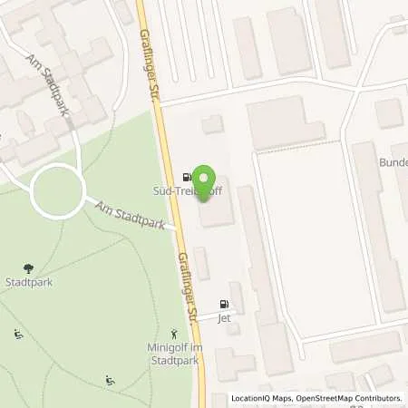 Standortübersicht der Tankstelle Sued-Treibstoff in 94469 Deggendorf