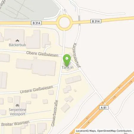 Standortübersicht der Tankstelle Freie TANK in  G. Hägele in 78247 Hilzingen