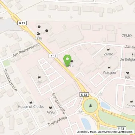 Standortübersicht der Tankstelle Aral Tankstelle in 67685 Weilerbach