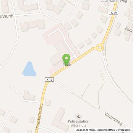 Standortübersicht der Benzin-Super-Diesel Tankstelle: star Tankstelle in 24161, Altenholz