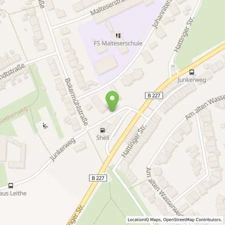 Standortübersicht der Tankstelle Shell Gelsenkirchen Junkerweg 23 in 45879 Gelsenkirchen