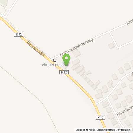 Standortübersicht der Benzin-Super-Diesel Tankstelle: Aral Tankstelle in 67122, Altrip