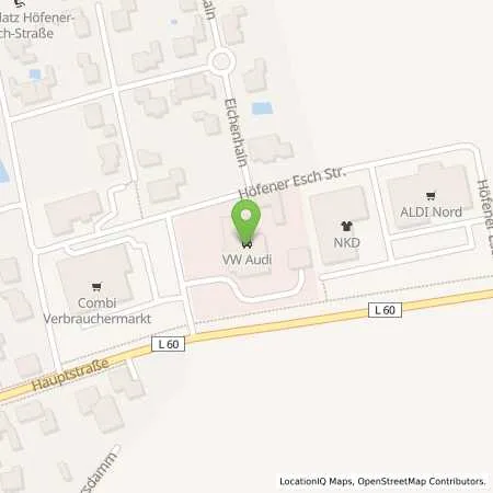 Standortübersicht der Tankstelle Tankstelle Beckemeyer in 49626 Berge