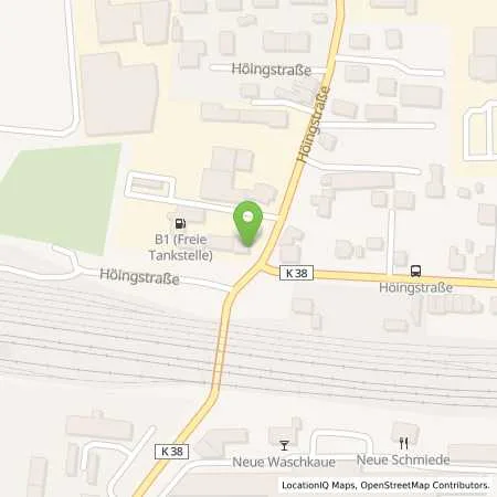 Standortübersicht der Tankstelle B1 Biermann Energie in 59425 Unna