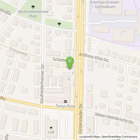 Standortübersicht der Tankstelle ALLGUTH GmbH c/o Tank & Bistro GmbH in 81377 München