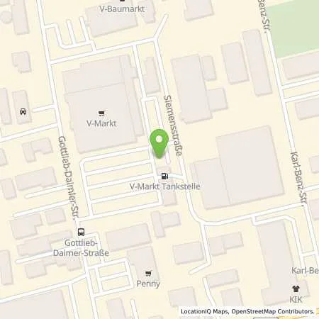 Standortübersicht der Tankstelle V-Markt Bad Wörishofen in 86825 Bad Wörishofen
