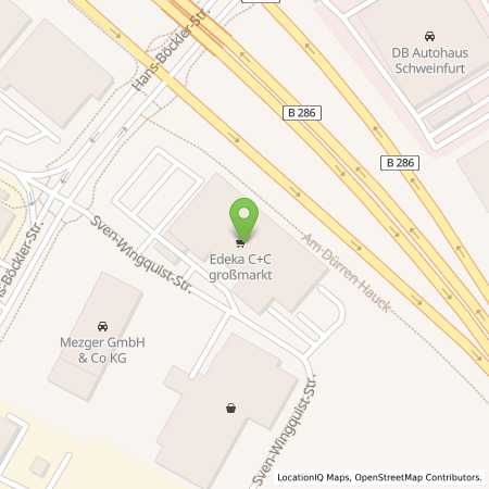 Standortübersicht der Benzin-Super-Diesel Tankstelle: Schweinfurt in 97424, Schweinfurt
