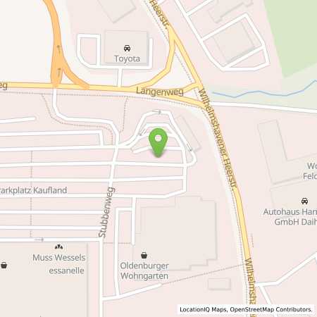 Standortübersicht der Benzin-Super-Diesel Tankstelle: Supermarkt-Tankstelle OLDENBURG STUBBENWEG 27 in 26125, OLDENBURG