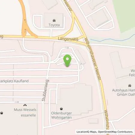 Standortübersicht der Tankstelle Supermarkt-Tankstelle OLDENBURG STUBBENWEG 27 in 26125 OLDENBURG