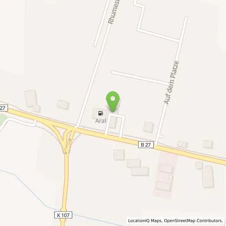 Standortübersicht der Tankstelle Aral Tankstelle in 37434 Gieboldehausen