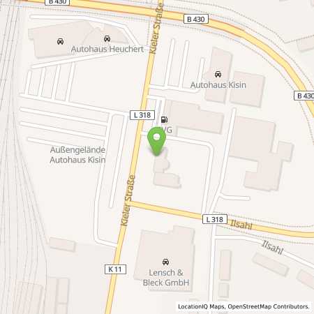 Standortübersicht der Benzin-Super-Diesel Tankstelle: SVG Tankstelle Neumünster Nord in 24536, Neumünster
