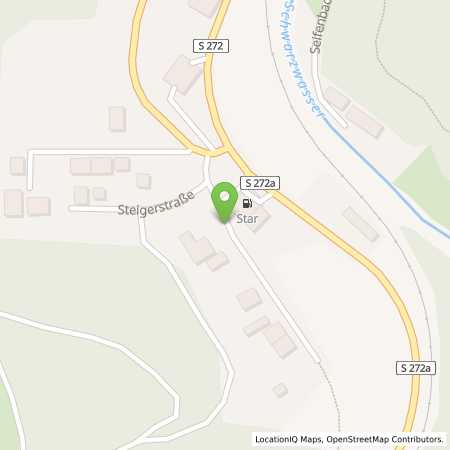 Standortübersicht der Benzin-Super-Diesel Tankstelle: star Tankstelle in 08349, Johanngeorgenstadt