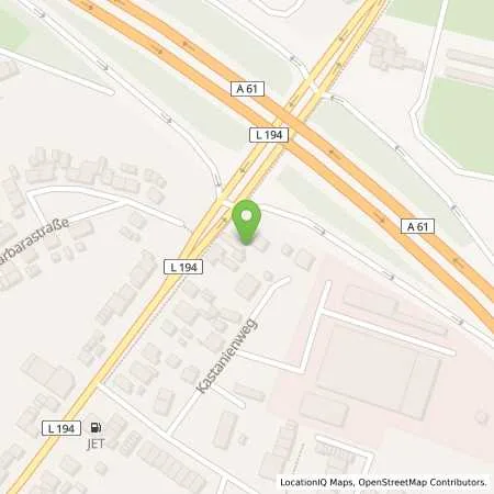 Standortübersicht der Tankstelle JET WEILERSWIST KOELNER STR. 212 in 53919 WEILERSWIST