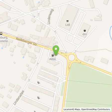 Standortübersicht der Tankstelle Aral Tankstelle in 01471 Radeburg