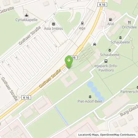 Standortübersicht der Tankstelle Aral Tankstelle in 99094 Erfurt