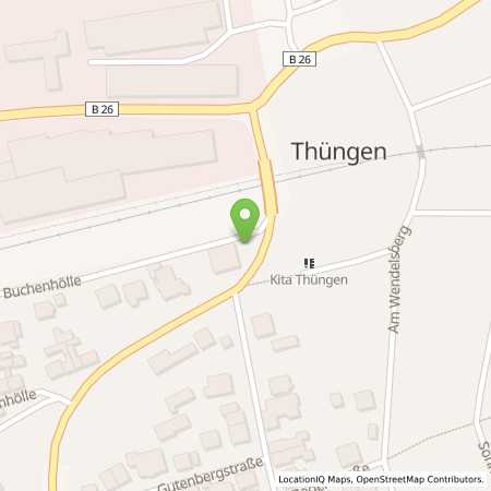 Standortübersicht der Benzin-Super-Diesel Tankstelle: Andreas Fischer in 97289, Thüngen