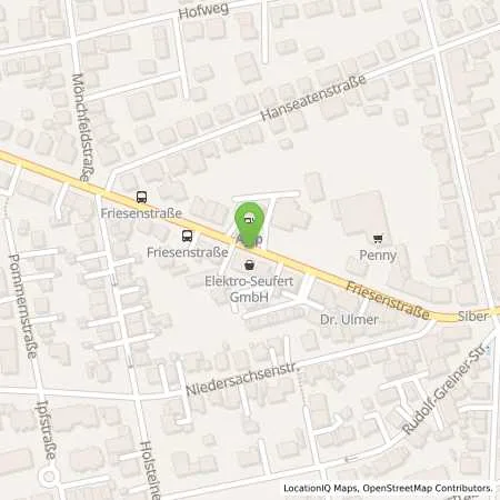 Standortübersicht der Tankstelle LUDWIGSBURG - FRIESENSTRASSE 38 in 71640 Ludwigsburg