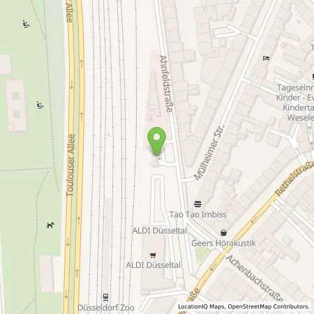 Standortübersicht der Tankstelle TSB Tankstellenbetriebs-GmbH in 40239 Düsseldorf