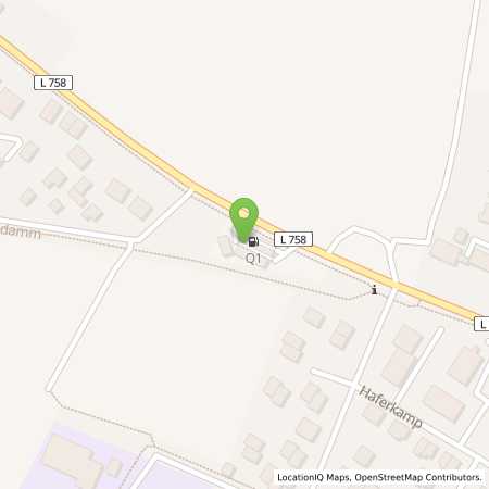 Standortübersicht der Benzin-Super-Diesel Tankstelle: Q1 Tankstelle in 32758, Detmold