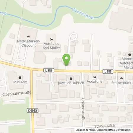 Standortübersicht der Tankstelle Shell Mössingen Bahnhofstr. 48 in 72116 Mössingen