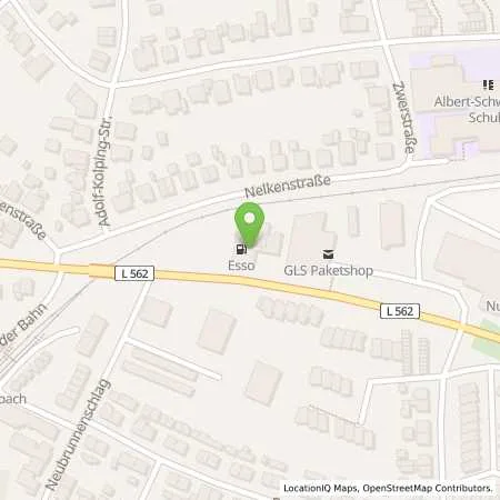 Standortübersicht der Tankstelle Esso Tankstelle in 76337 WALDBRONN