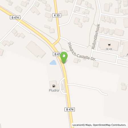 Standortübersicht der Benzin-Super-Diesel Tankstelle: Pludra Tankstelle Legden in 48739, Legden