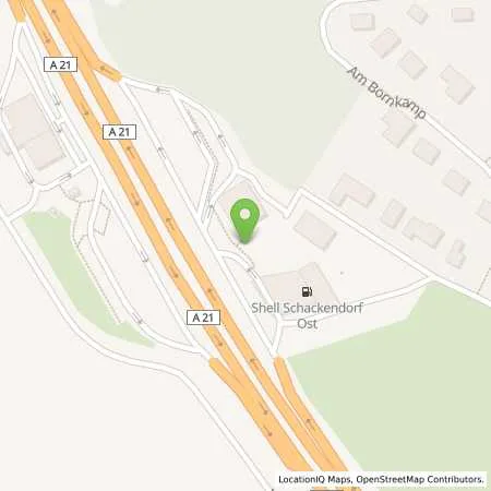 Standortübersicht der Tankstelle Shell Schackendorf A21 Schackendorf Ost in 23795 Schackendorf
