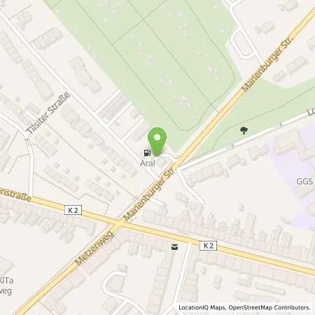Standortübersicht der Tankstelle Aral Tankstelle in 41063 Mönchengladbach
