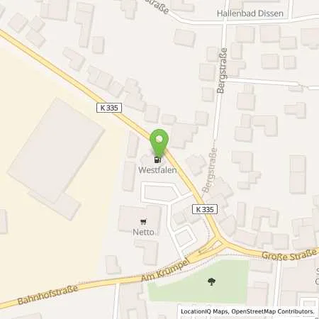 Standortübersicht der Tankstelle Marcel Kluge in 49201 Dissen