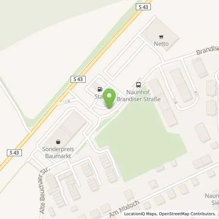 Standortübersicht der Tankstelle star Tankstelle in 04683 Naunhof