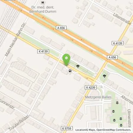 Standortübersicht der Tankstelle Aral Tankstelle in 68535 Edingen-Neckarhausen