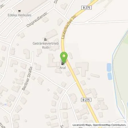 Standortübersicht der Tankstelle Aral Tankstelle in 63688 Gedern