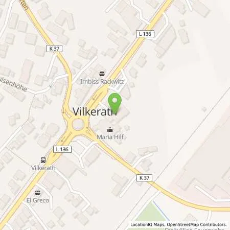 Standortübersicht der Tankstelle JET OVERATH KOELNER STR. 76 in 51491 OVERATH