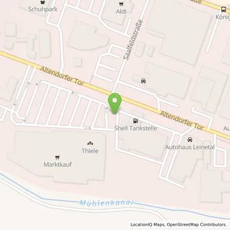 Standortübersicht der Tankstelle Shell Einbeck Altendorfer Tor 26 in 37574 Einbeck