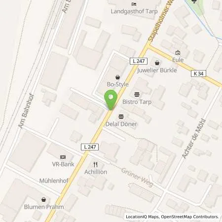 Standortübersicht der Tankstelle star Tankstelle in 24963 Tarp