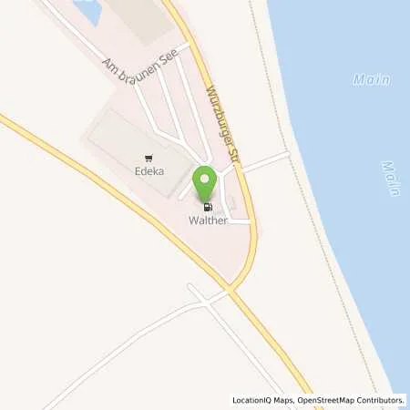 Standortübersicht der Tankstelle Endrich Jochen in 97225 Zellingen