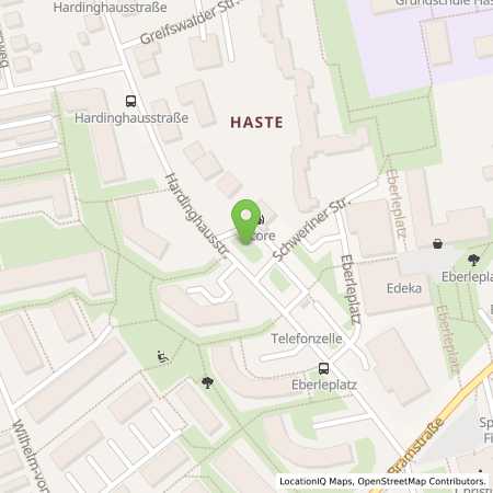 Standortübersicht der Benzin-Super-Diesel Tankstelle: OS-Haste in 49090, Osnabrück-Haste