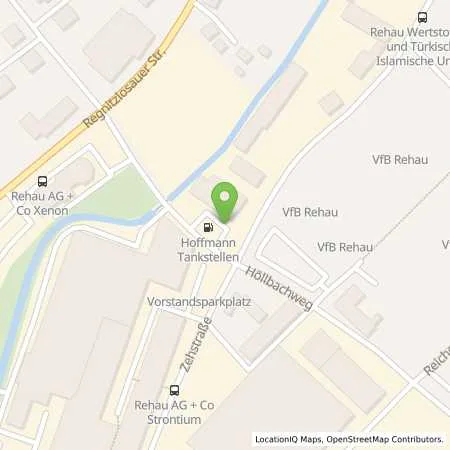 Standortübersicht der Tankstelle Tankstelle Rehau in 95111 Rehau