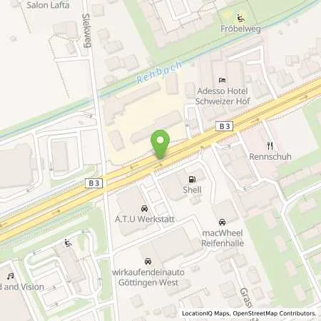 Standortübersicht der Tankstelle Shell Goettingen Kasseler Landstr. 99 in 37081 Goettingen