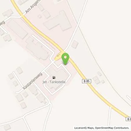 Standortübersicht der Tankstelle JET HEINERSREUTH BAYREUTHERSTRASSE 32 in 95500 HEINERSREUTH