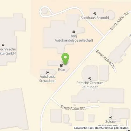 Standortübersicht der Tankstelle Esso Tankstelle in 72770 REUTLINGEN