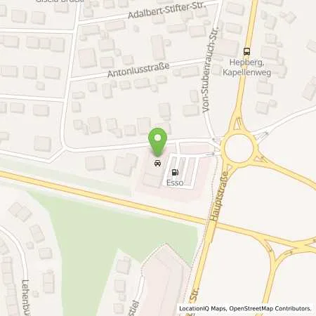 Standortübersicht der Tankstelle Esso Tankstelle in 85120 HEPBERG