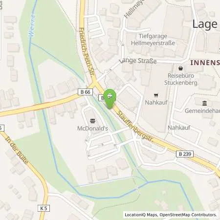 Standortübersicht der Tankstelle star Tankstelle in 32791 Lage